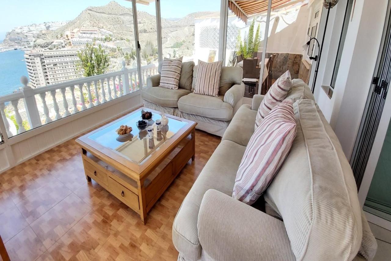 Sunset Balcony With Ocean Views Mogán Exterior foto