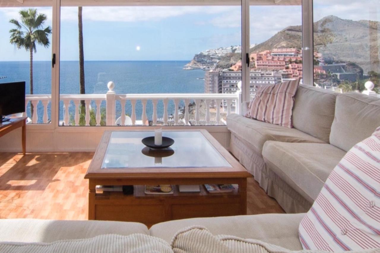 Sunset Balcony With Ocean Views Mogán Exterior foto